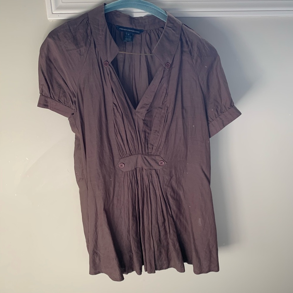 Sheer French Connection blouse - size 2